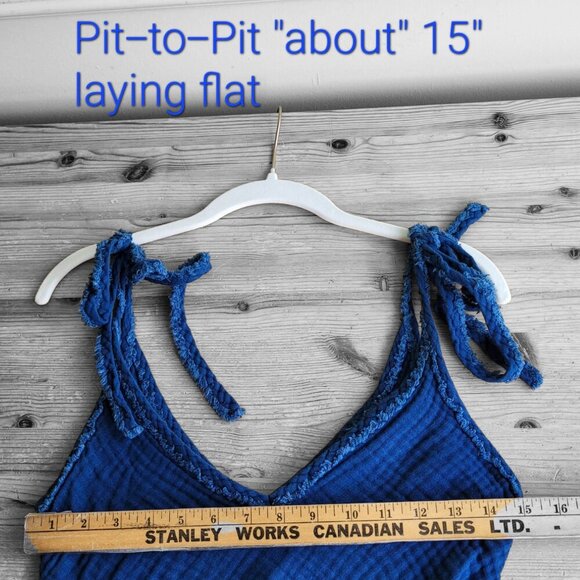 Malia Mills Indigo Cotton Gauzy Dress Cover-up NWT - Picture 7 of 9